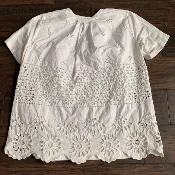MOVING! SEA NEW YORK 100% Cotton Eyelet Tee $198 S - Picture 5 of 7